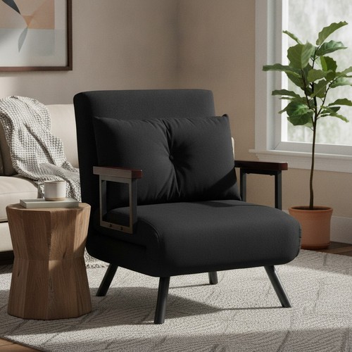 Single chair bed velvet - chair,